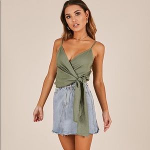 Showpo Symbolique Top Khaki